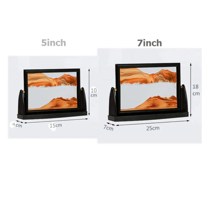 Rotatable 3D Flowing Sand Art Picture – Moving Sandscape Home Decor, Christmas Gift