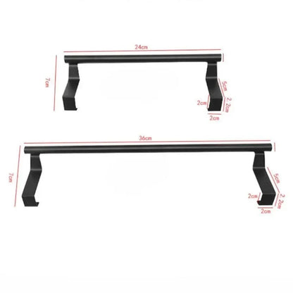 Steel Wire Over-Cabinet Towel Rack – Punch-Free Hanging Bathroom Door Organizer