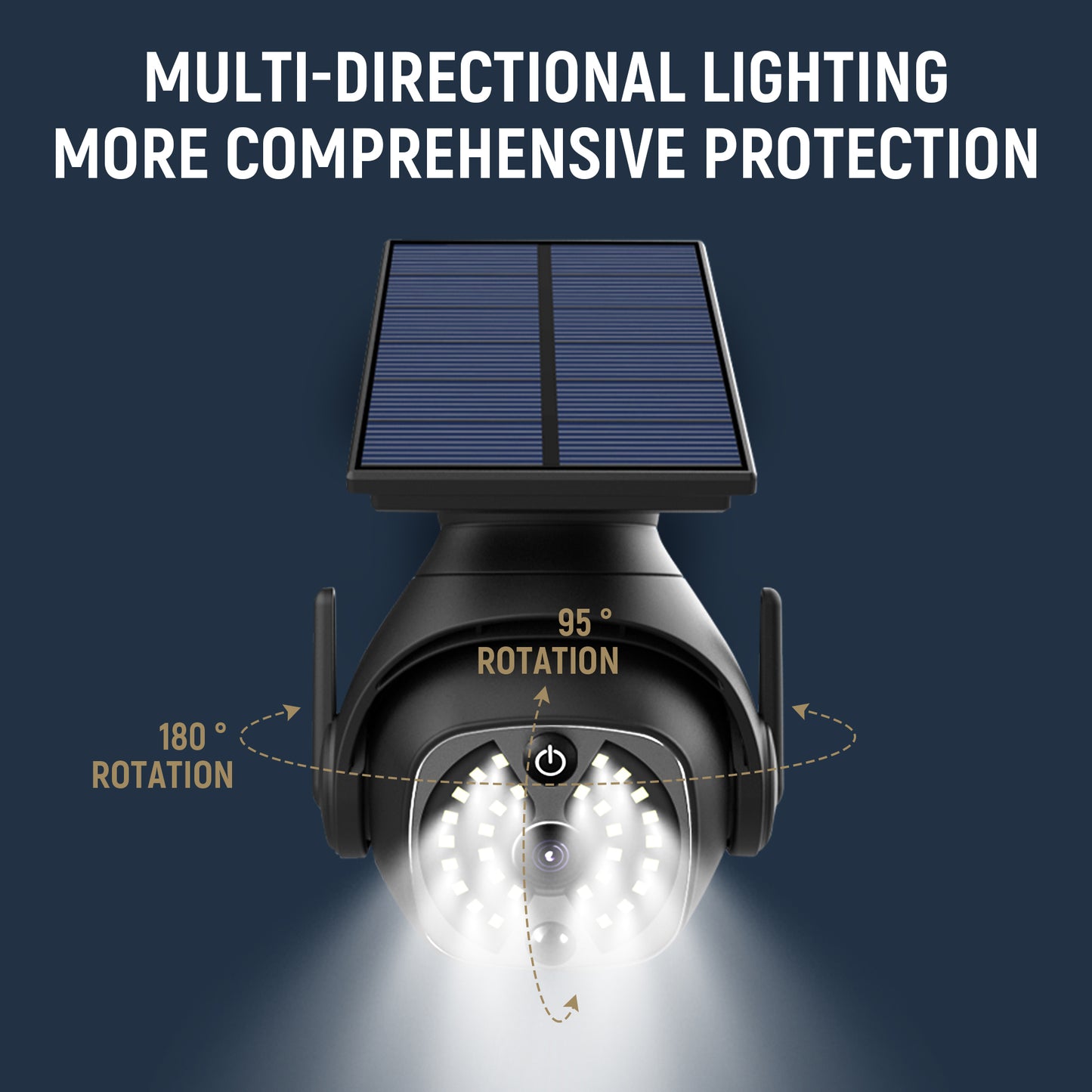 Solar Motion-Sensor Wall Lights – Waterproof Outdoor Courtyard, Street & Balcony Lighting
