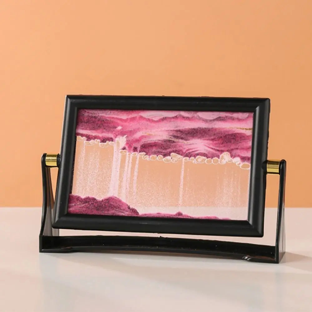 Rotatable 3D Flowing Sand Art Picture – Moving Sandscape Home Decor, Christmas Gift