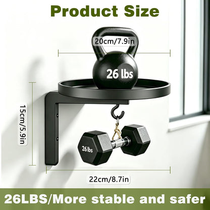 Wall-Mounted Plant Hangers – Modern Metal Floating Shelves, 2 Pack
