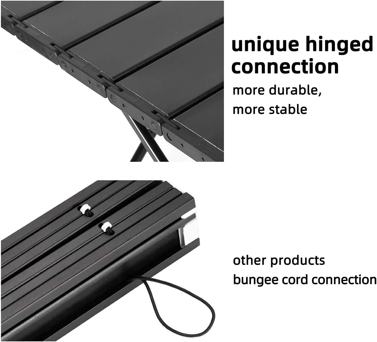 Ultralight Aluminum Portable Folding Camp Table – for Camping, Hiking, Backpacking, Beach & Picnic, Size M