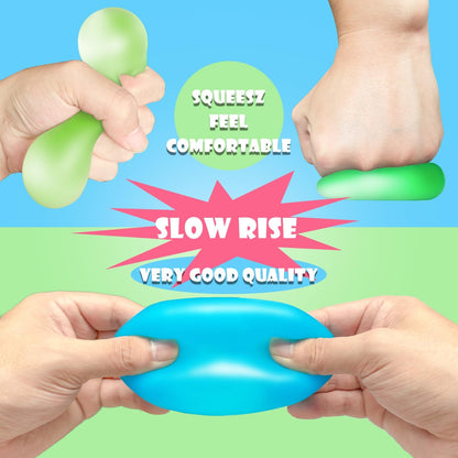 4Pcs Glow-in-Dark Stress Cube Fidget Toys – High Density Squishy Squeeze Cubes for Teens, Adults & Kids, Stocking Stuffers