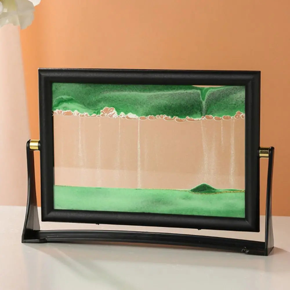 Rotatable 3D Flowing Sand Art Picture – Moving Sandscape Home Decor, Christmas Gift