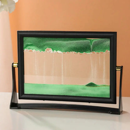 Rotatable 3D Flowing Sand Art Picture – Moving Sandscape Home Decor, Christmas Gift