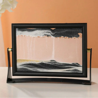 Rotatable 3D Flowing Sand Art Picture – Moving Sandscape Home Decor, Christmas Gift