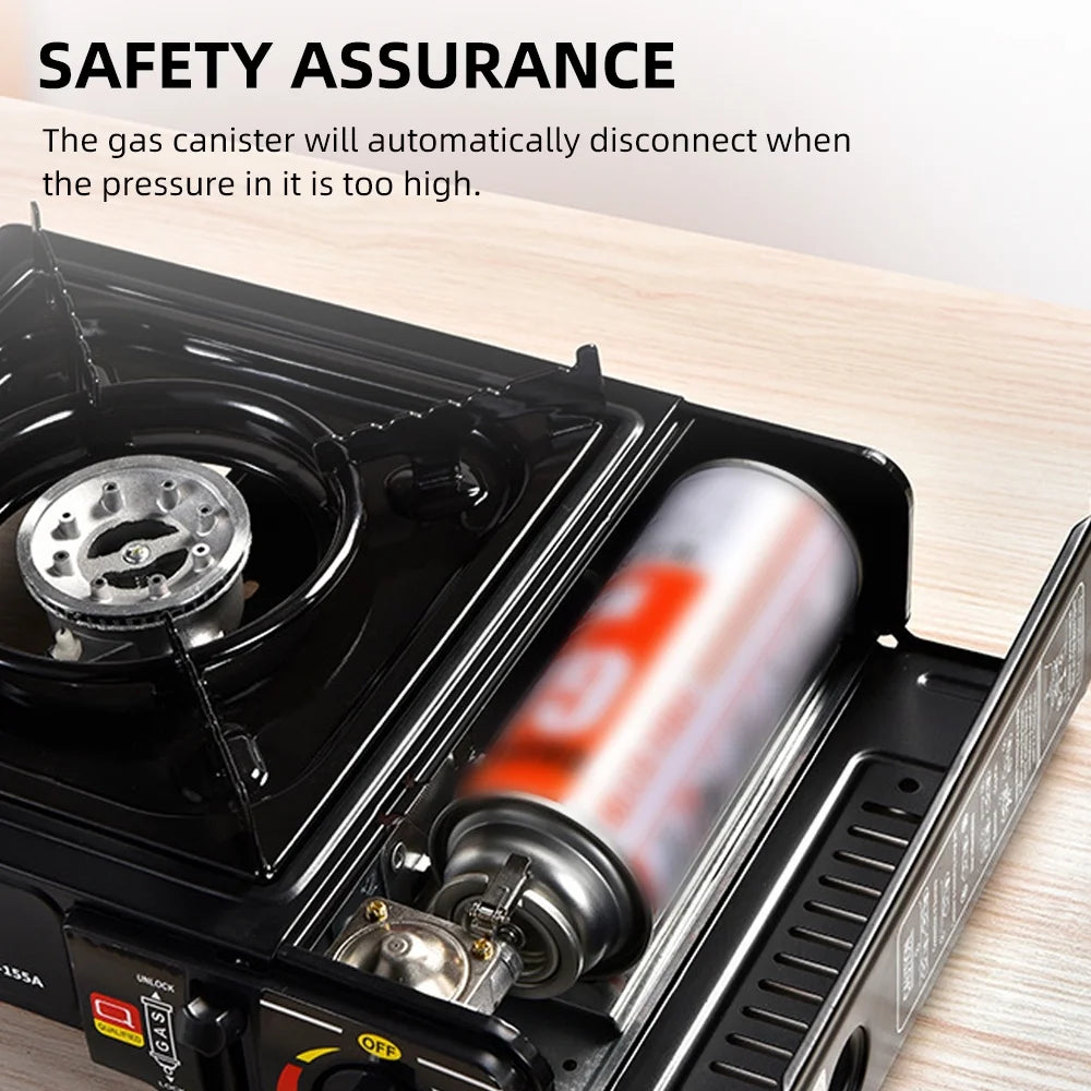 Portable Outdoor Furnace – 2900W Adjustable Camping Stove with Storage Box