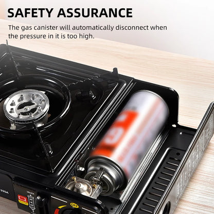 Portable Outdoor Furnace – 2900W Adjustable Camping Stove with Storage Box