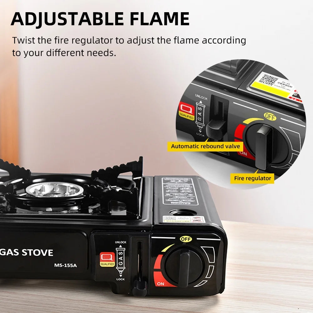 Portable Outdoor Furnace – 2900W Adjustable Camping Stove with Storage Box