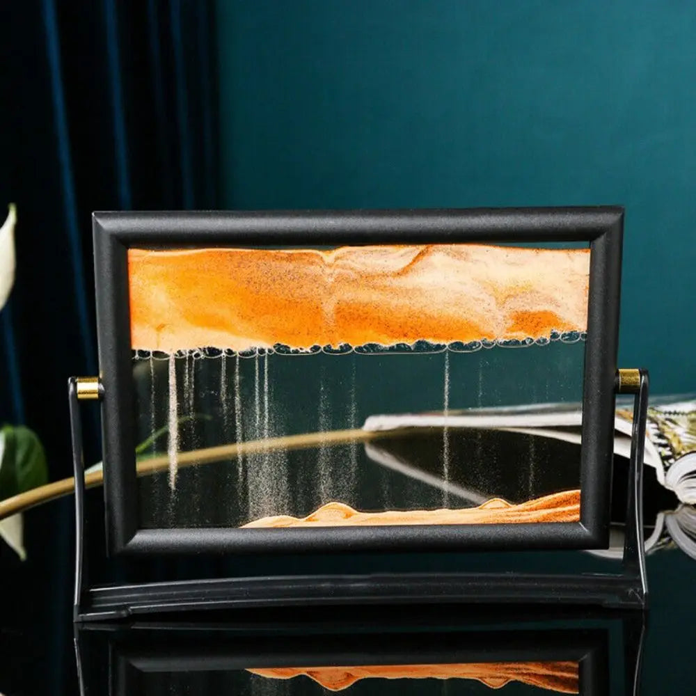 Rotatable 3D Flowing Sand Art Picture – Moving Sandscape Home Decor, Christmas Gift